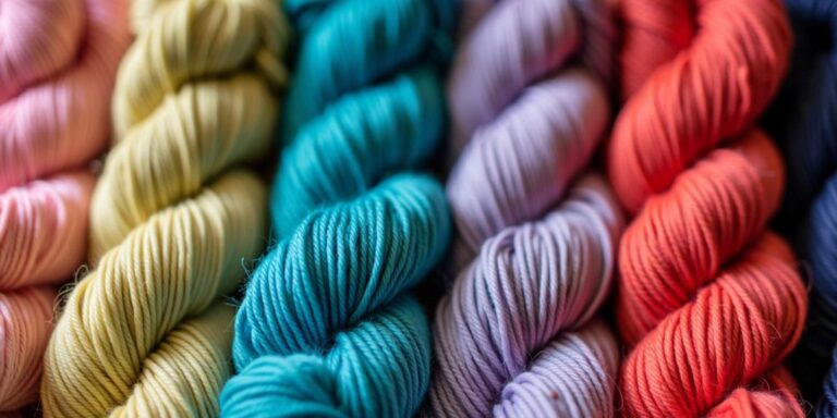 Colorful Truboo DK weight yarn skeins